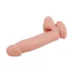 CHISA NOVELTIES élethű dildó Philander-Flesh - közepes méretű, letapasztható, herékkel, testszínű, vízálló, TPE (18 cm)