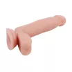 CHISA NOVELTIES élethű dildó Philander-Flesh - közepes méretű, letapasztható, herékkel, testszínű, vízálló, TPE (18 cm)