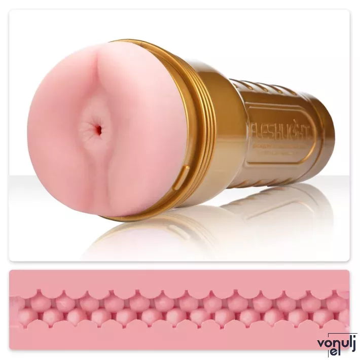 FLESHLIGHT maszturbátor Pink Butt Stamina Training Unit - realisztikus, ánusz formájú, testszínű, vízálló, vibráció nélküli