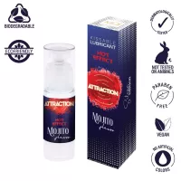 MAI ATTRACTION intim síkosító Lubricant Mojito 50 ml - vízbázisú, vegán, hosszantartó, selymes, mojito illattal, óvszerhez és segédeszközhöz