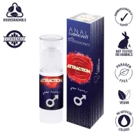 MAI ATTRACTION intim síkosító Anal Lubricant With Pheromones For Him 50 ml - anális,vízbázisú,férfiaknak,feromonnal,hosszantartó,latex óvszerhez is