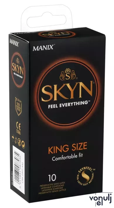 MANIX óvszer Skyn Large - Sensoprene anyagból, latex mentes, nagyméretű, 10 db