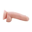 CHISA NOVELTIES élethű dildó Lecher-Flesh - közepes méretű, letapasztható, herékkel, testszínű, vízálló, TPE (18 cm)