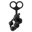 CHISA NOVELTIES anál gyöngysor Boyfriend Beads - fekete színben, vibráció nélküli, rugalmas, vízálló, (30 cm)