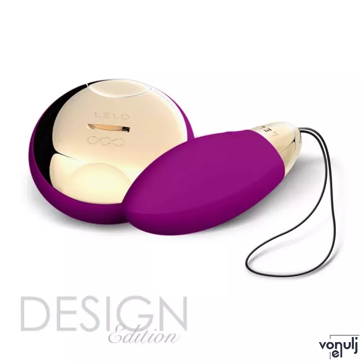 LELO vibrációs tojás Lyla 2 Design Edition Deep Rose - lila színben, vízálló, akkumulátoros, elemes távirányítóval