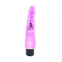 CHISA NOVELTIES élethű vibrátor 8.8 Inch Dildo-Purple - lila színben, vízálló, elemes, PVC (22,3 cm)