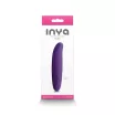 INYA minivibrátor Flirt Dark Purple - sötét lila színben, kompakt kivitel, vízálló, akkumulátoros