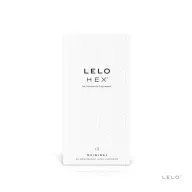 LELO óvszer Hex Condoms Original 12 Pack - latex, extra vékony, stimuláló felszínnel, síkosított, 12 db