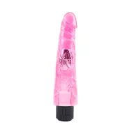 CHISA NOVELTIES élethű vibrátor 8.8 Inch Dildo-Pink - rózsaszín színben, vízálló, elemes, PVC (23 cm)