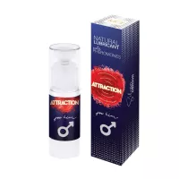 MAI ATTRACTION intim síkosító Lubricant With Pheromones For Him 50 ml - vízbázisú,vegán,férfiaknak,hosszantartó,feromonnal,óvszerhez és segédeszközhöz