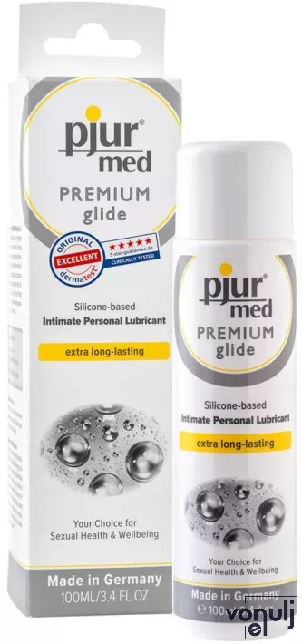 PJUR intim síkosító Med Premium Glide Bottle 100 ml - szilikon bázisú, bársonyos érzet, extrém hosszú hatás, illat- és ízmentes, érzékeny bőrre is