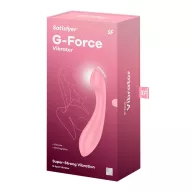 SATISFYER G-pont vibrátor G-Force Pink - rózsaszín színben, vízálló, akkumulátoros