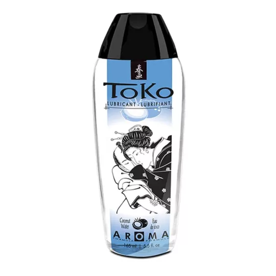 SHUNGA intim síkosító Toko Aroma Lubricant Coconut Water 165 ml - vízbázisú, ehető, kókusz ízű, bársonyos, hosszantartó