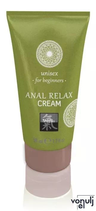 SHIATSU intim síkosító Anal Relax Cream Beginners 50 ml - anális, krém állagú, nyugtató és zsibbasztó hatású