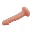 CHISA NOVELTIES élethű dildó Eve's Allure-Flesh - közepes méretű, letapasztható, testszínű, vízálló, TPE (18,5 cm)