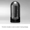 TENGA péniszvibrátor Flip Zero Electronic Vibration Black - vízálló, akkumulátoros, fekete színben, TPE