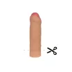 LOVETOY péniszköpeny Revolutionary Silicone Nature Extender 2 - realisztikus, testszínű, vízálló, (17,5 cm)