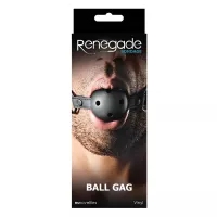 RENEGADE szájpecek Bondage Ball Gag Black - fekete színben, fetish játékokhoz