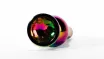 X-MEN fenékdugó Secret Shine Metal Blug Plug Rainbow L - szivárvány színben, szivárványos kővel, L-méretben, vízálló, fém (12.9 cm)