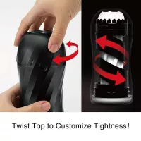 TENGA maszturbátor Air-Tech Twist Ripple - közepes intenzitású, vákuumos, állítható, vízálló