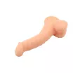 CHISA NOVELTIES élethű dildó Politician-Flesh - közepes méretű, letapasztható, herékkel, testszínű, vízálló, szilikon (19,5 cm)