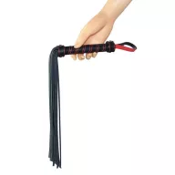 LOVETOY korbács Bondage Fetish Beginners Flogger - fekete