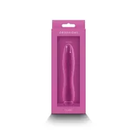 NS NOVELTIES rúdvibrátor Obsession Clyde Dark Pink - rózsaszín színben, bordázott stimuláló felszínnel, vízálló, akkumulátoros