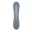 SATISFYER csiklóizgatós vibrátor Curvy Trinity 1 Bluegrey - szürke színben, behelyezhető, g-pontos, vízálló, akkumulátoros