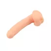 CHISA NOVELTIES élethű dildó Boss-Flesh - nagy méretű, letapasztható, herékkel, testszínű, vízálló, szilikon (20,5 cm)