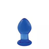 NS NOVELTIES fenékdugó Crystal Small Blue - kék színben, üveg, S méretben, vízálló (6,4 cm)