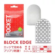 TENGA maszturbátor Pocket Block Edge - kompakt kivitel, egyszer használatos