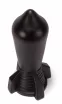 X-MEN fenékdugó 9.6" Huge Butt Plug Black 2 - fekete színben, letapasztható,  PVC, 24 cm