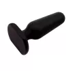 CHISA NOVELTIES fenékdugó S Silicone Plug - fekete színben, S méretben, vízálló, szilikon, 6,5 cm