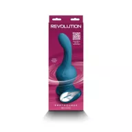 NS NOVELTIES G-pont vibrátor Revolution Earthquake Teal - türkiz színben, ívelt kialakítású, letapasztható, távirányítóval, akkumulátoros