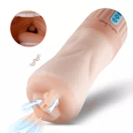 MISTRESS maszturbátor Sucktroker II - élethű műszáj,testszínű,orál szexhez,vibrátoros,szívó funkcióval,folyadék elvezetéssel,akkumulátoros,vízálló