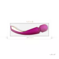 LELO masszírozó Smart Wand 2 Deep Rose - lila színben, nagy méretű, vízálló, akkumulátoros