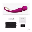 LELO masszírozó Smart Wand 2 Deep Rose - lila színben, nagy méretű, vízálló, akkumulátoros