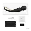 LELO masszírozó Smart Wand 2 Black - fekete színben, nagy méretű, vízálló, akkumulátoros