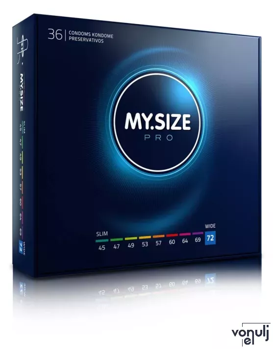 MY SIZE PRO óvszer Condoms 72 mm - latex, 36 db