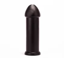 X-MEN fenékdugó 10 inch Butt Plug Black - fekete színben, sima felületű, letapasztható, PVC, 25 cm