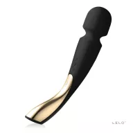 LELO masszírozó Smart Wand 2 Black - fekete színben, nagy méretű, vízálló, akkumulátoros