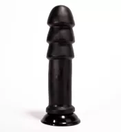 X -MEN fenékdugó 11 inch Butt Plug Black - fekete színben, letapasztható, PVC,  28 cm