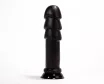 X -MEN fenékdugó 11 inch Butt Plug Black - fekete színben, letapasztható, PVC,  28 cm