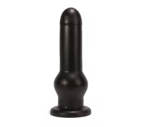 X-MEN fenékdugó 10 inch Butt Plug Black - fekete színben, hajlékony, letapasztható, PVC,  25 cm