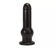 X-MEN fenékdugó 10 inch Butt Plug Black - fekete színben, hajlékony, letapasztható, PVC,  25 cm