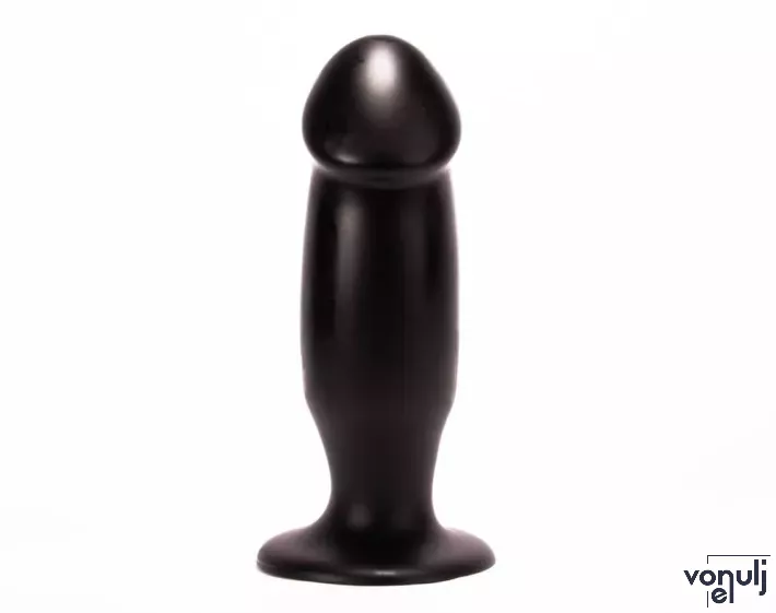 X-MEN fenékdugó 10 inch Butt Plug Black - fekete színben, letapasztható, PVC,  25.4 cm