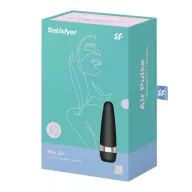 SATISFYER léghullámos csiklóizgató és vibrátor Pro 3 + - fekete-arany színben, vízálló, akkumulátoros