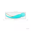 LELO masszírozó Smart Wand 2 Ocean Blue - kék színben, közepes méretű, vízálló, akkumulátoros