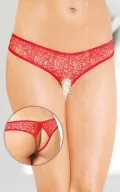 SOFTLINE szexi nyitott tanga G-String 2446 - piros színben, S/M méretben