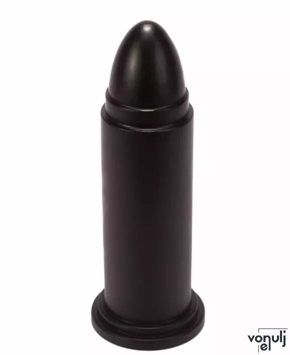 X-MEN fenékdugó 10" Huge Butt Plug Black 2 - fekete színben, letapasztható, PVC, 25 cm